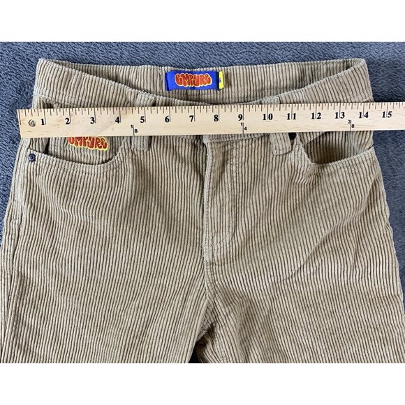 Empyre Pants Women's Size 26 Relax Corduroy Beige Adjustable Waist Street Y2K - Picture 7 of 8